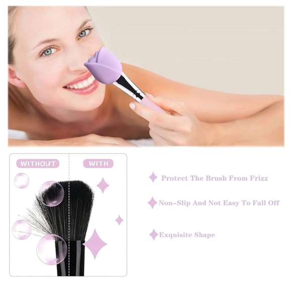 3- PC Makeup Brush Covers Pack (S,M,L - 3 Sizes Brush Heads) - Picture 4 of 4